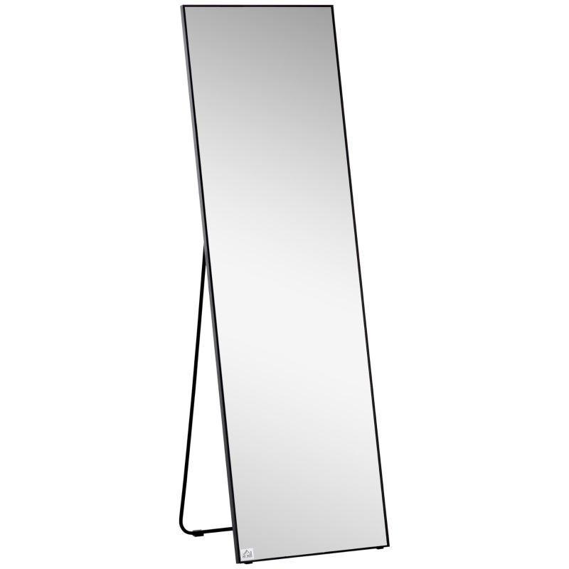 Black Full Length Floor Standing/Wall Hanging Mirror, 50x161.5cm