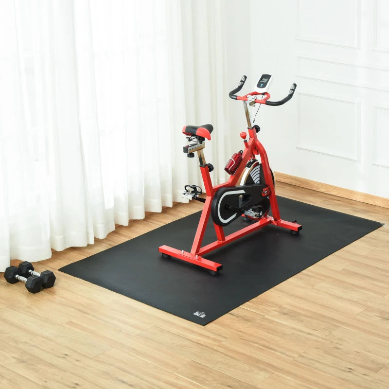 Non-Slip Black Exercise Equipment Mat 180 x 90cm