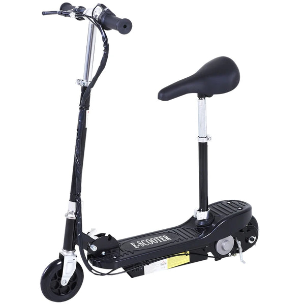 Black Electric Ride-On Scooter Toy with 120W Motor and 2 x 12V Battery