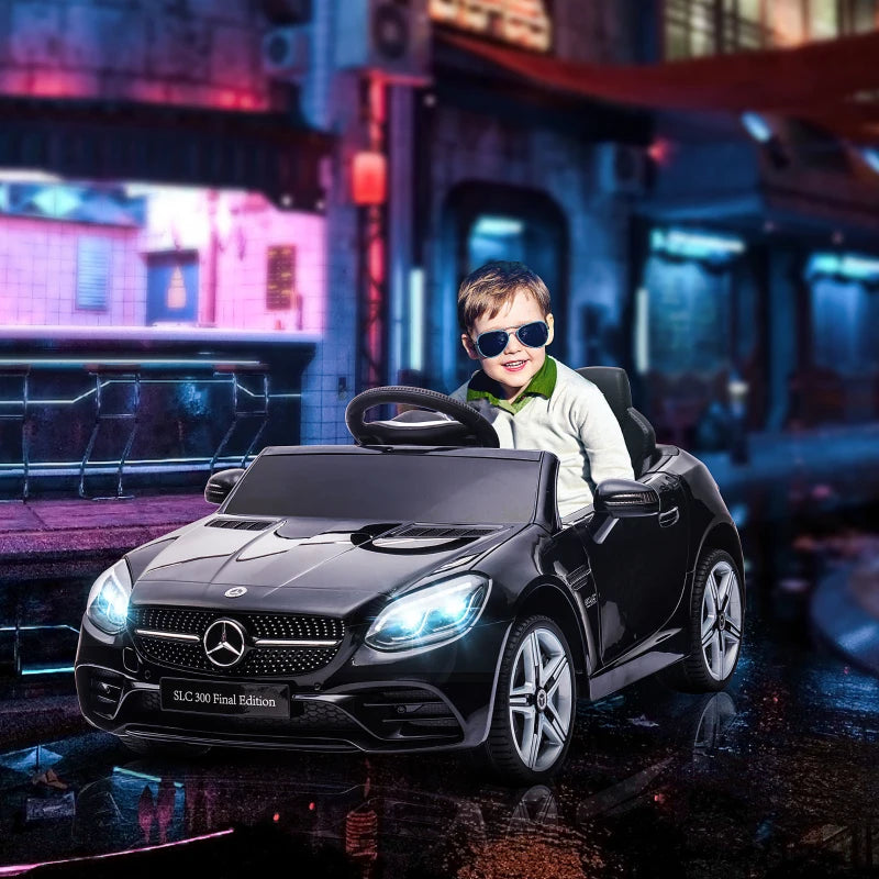 Black Licensed 12V Kids Electric Ride On Car with Remote Control