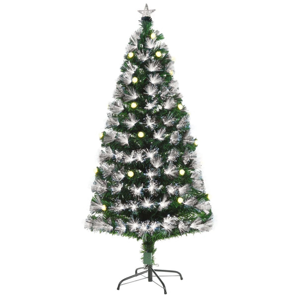 5ft White Pre-Lit Christmas Tree with 180 LEDs & Star Topper