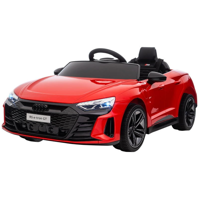 Red Audi Licensed 12V Kids Electric Ride-On Car with Remote Control