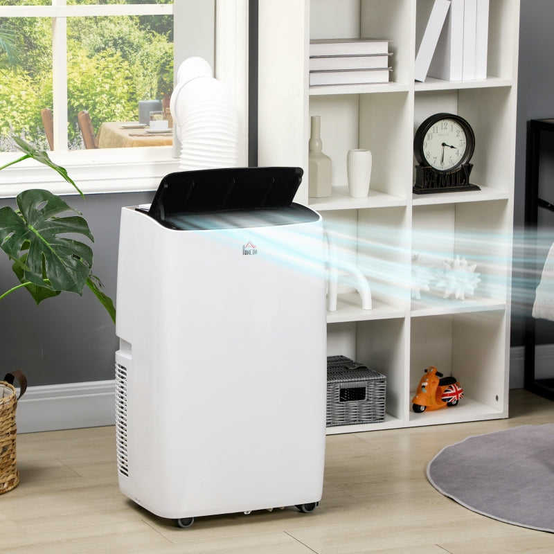 Portable 3-in-1 Air Conditioner - White, 14000 BTU, Remote Control, LED Display