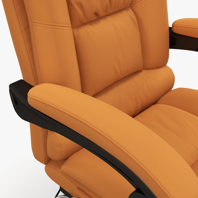 Orange Ergonomic Office Chair with Massage and Heating