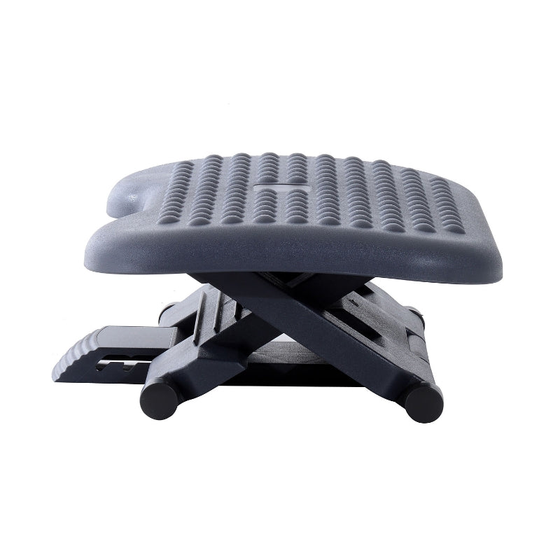 Adjustable Charcoal Grey Footrest for Home Office