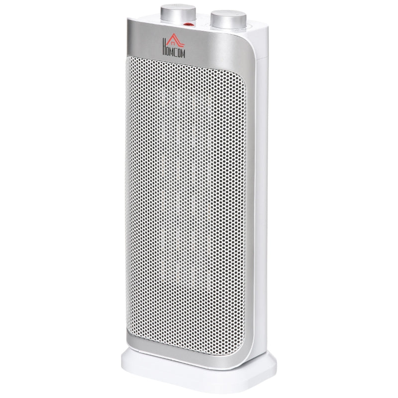 White Ceramic Oscillating Space Heater - 1000W/2000W, Home & Office