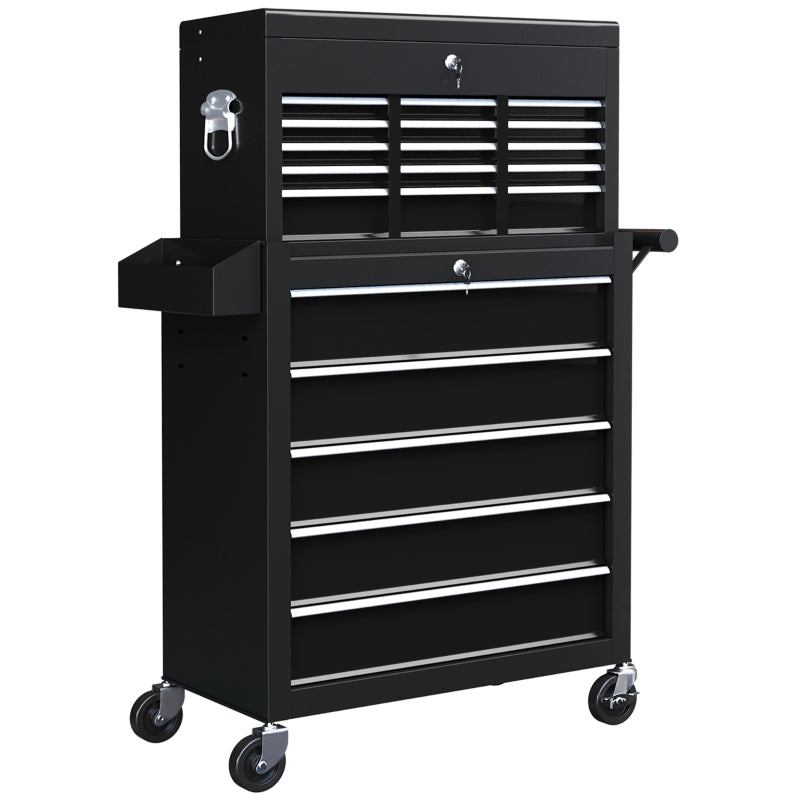 Black 19-Drawer Rolling Tool Chest