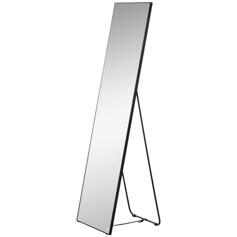 Black Full Length Floor Standing/Wall Hanging Mirror, 50x161.5cm