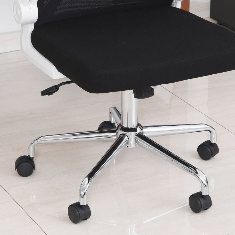 Black Mesh Swivel Office Chair with Folding Back