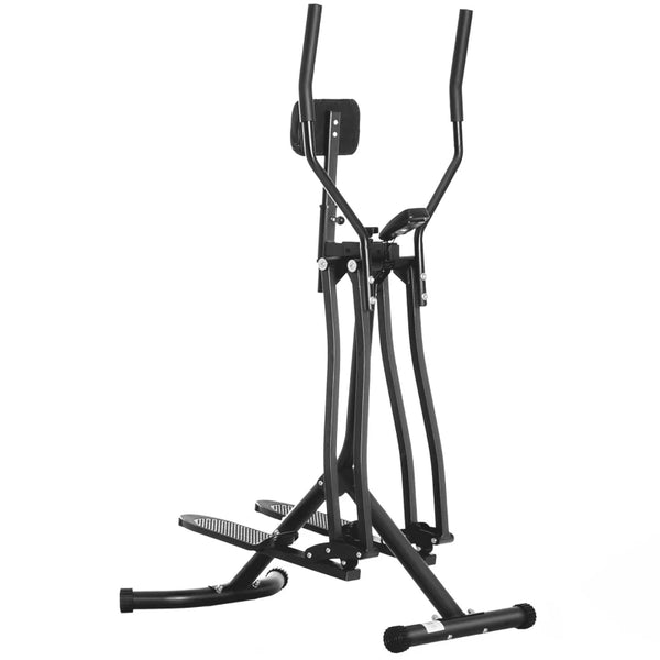 Black Air Walker Glider Cross Trainer with LCD - Home Gym Fitness Machine