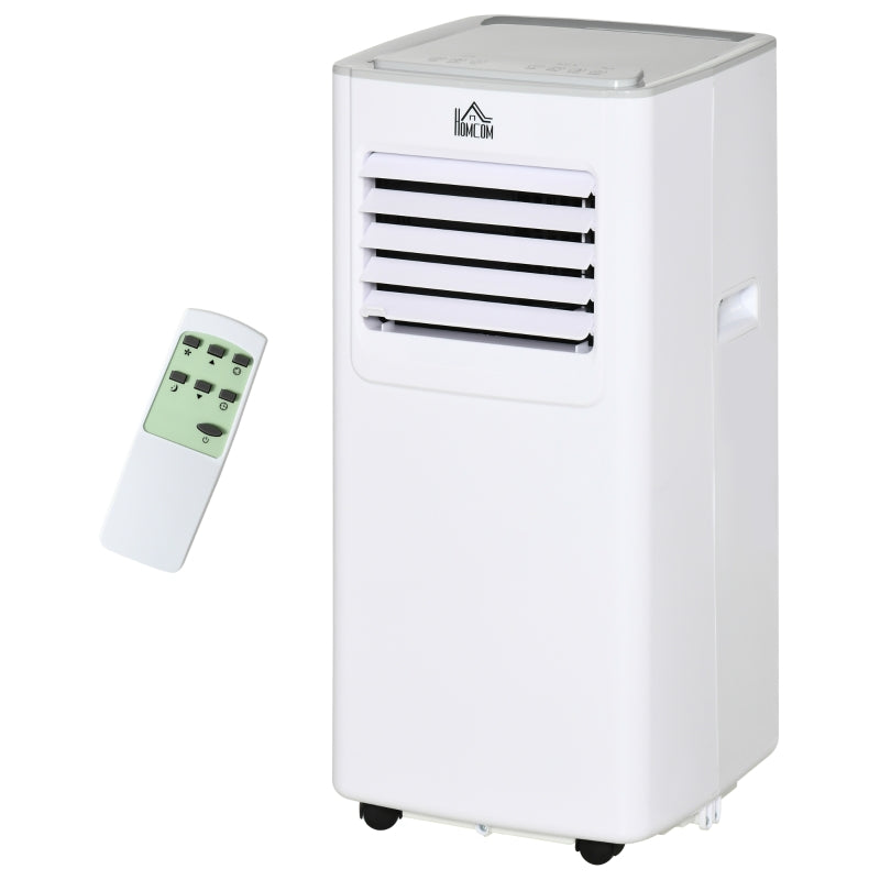 Portable 7000 BTU Air Conditioner - White, 3-in-1 Unit with Dehumidifier, Cooling Fan, Remote Control