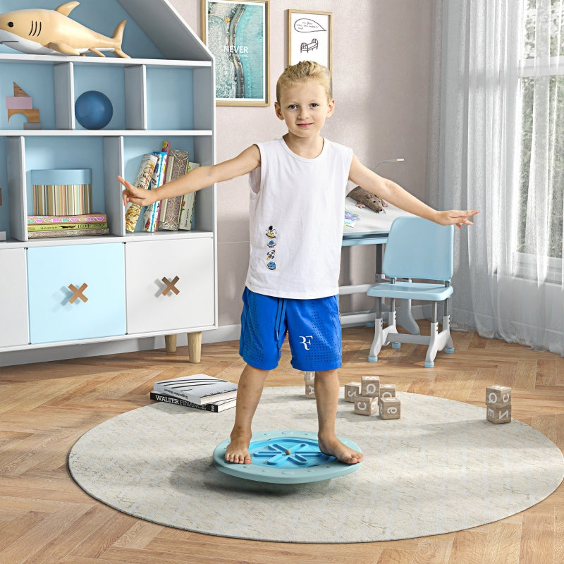 Blue Kids Balance Board with Wobble Ball