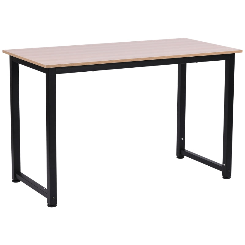 Black Metal Frame Writing Desk 120x60x76cm for Home Office