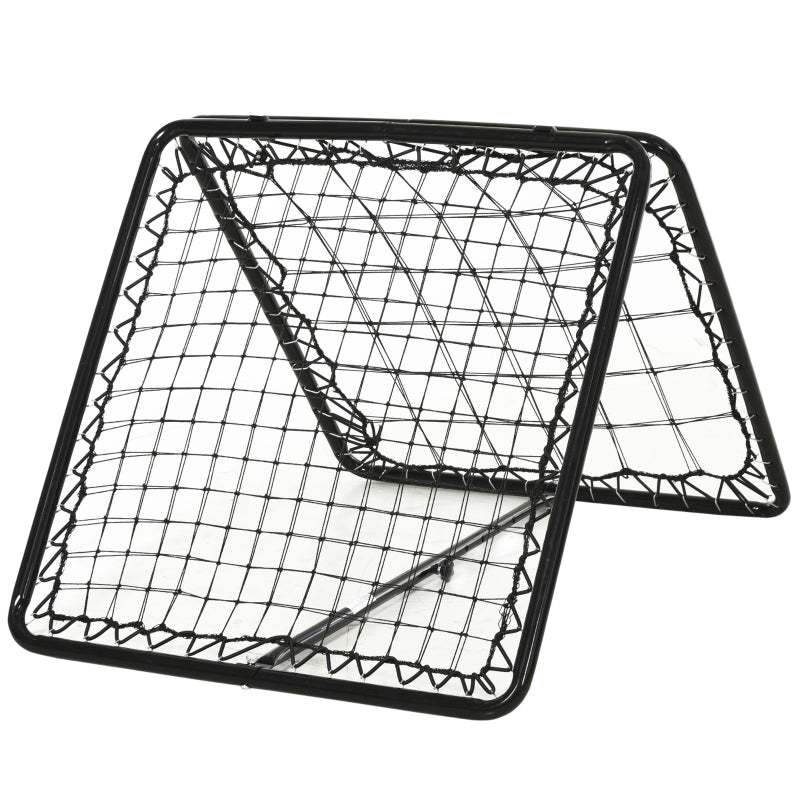 Adjustable Double Sided Rebounder Net - Multi-Sport Training Aid - 75x75 cm