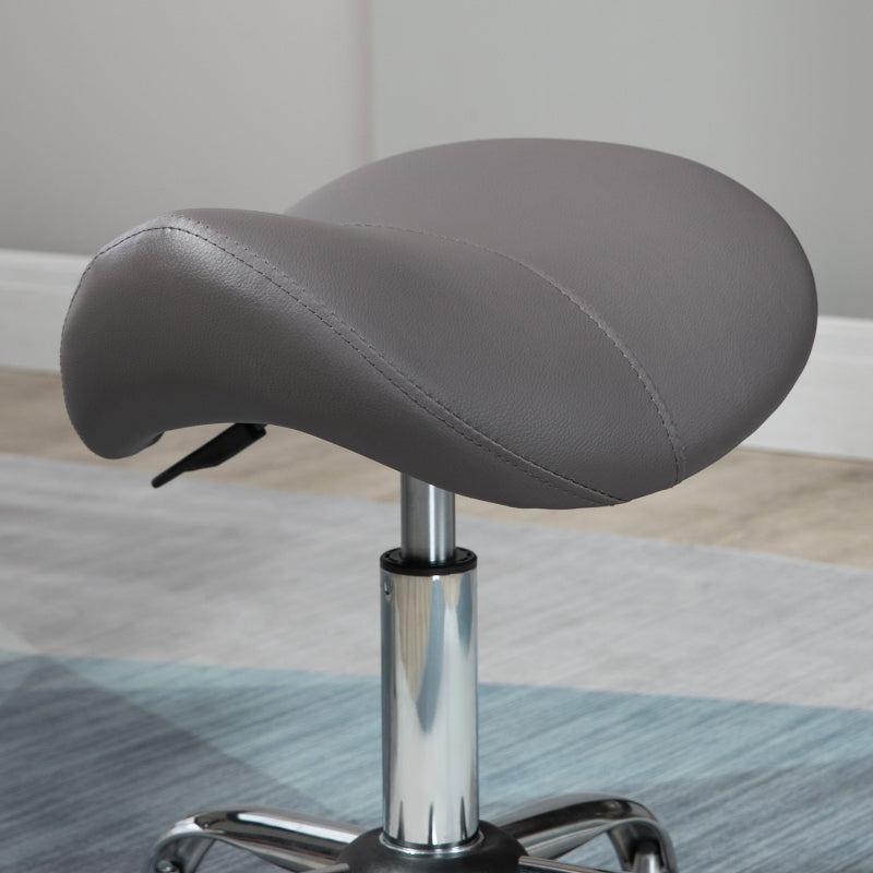 Grey Adjustable Salon Massage Stool