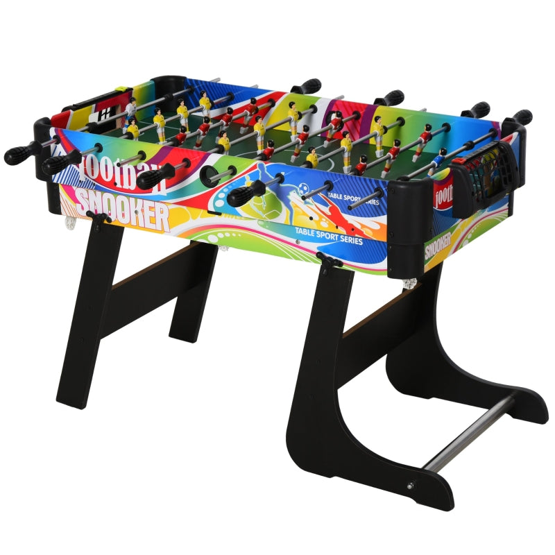 4-in-1 Multi-Color Folding Gaming Table: Hockey, Football, Table Tennis, Billiards