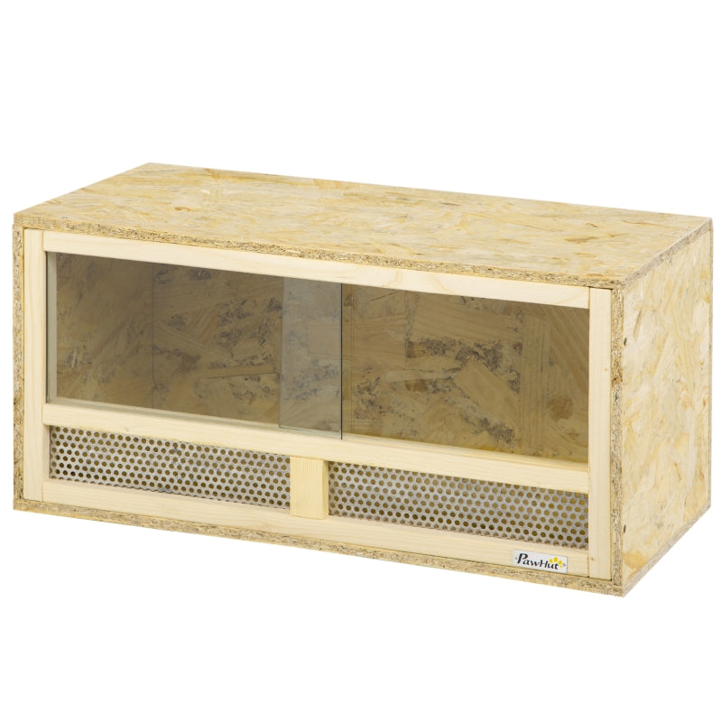 Mesh Reptile Terrarium Vivarium, Sliding Doors, Climbing Habitat, 60x29.5x29.5cm