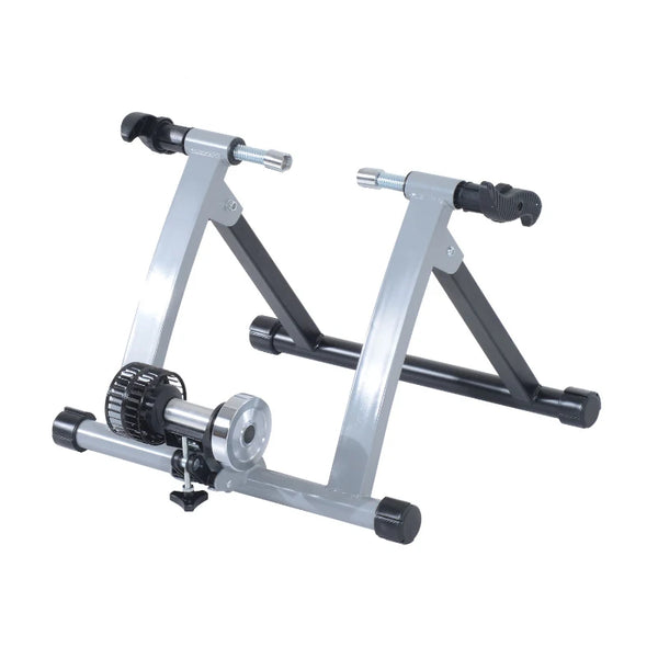 Silver Magnetic Bike Trainer Stand for 26''-28'' & 700C Bikes
