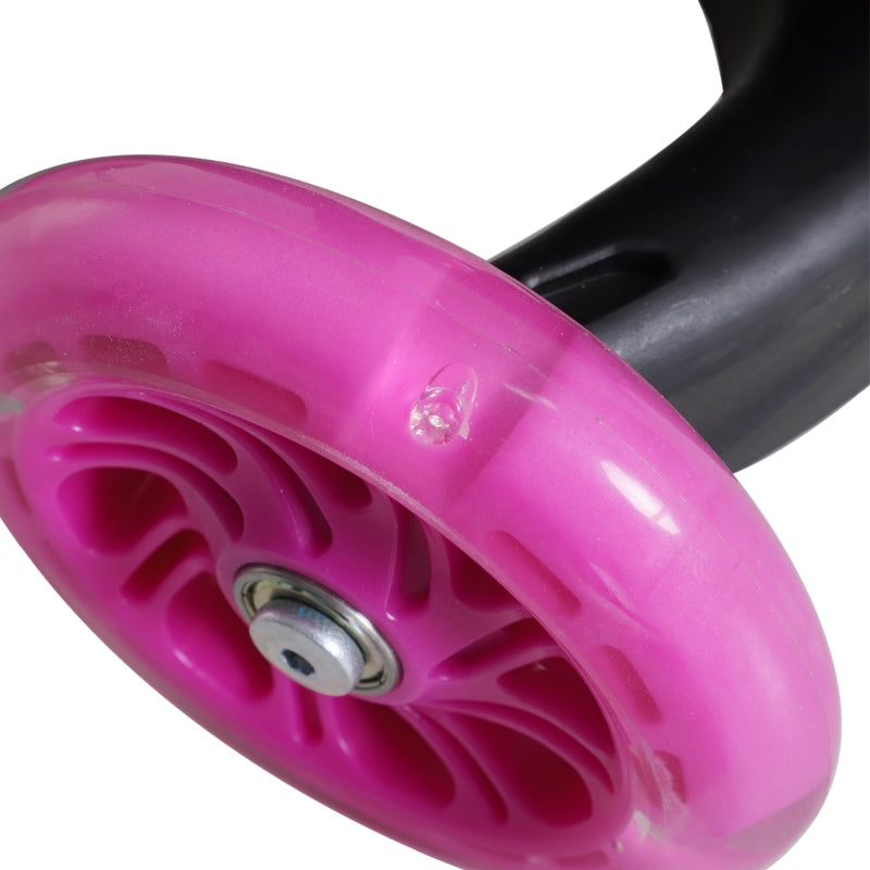 3-Wheel Pink Kids Toddler Scooter with Removable Seat