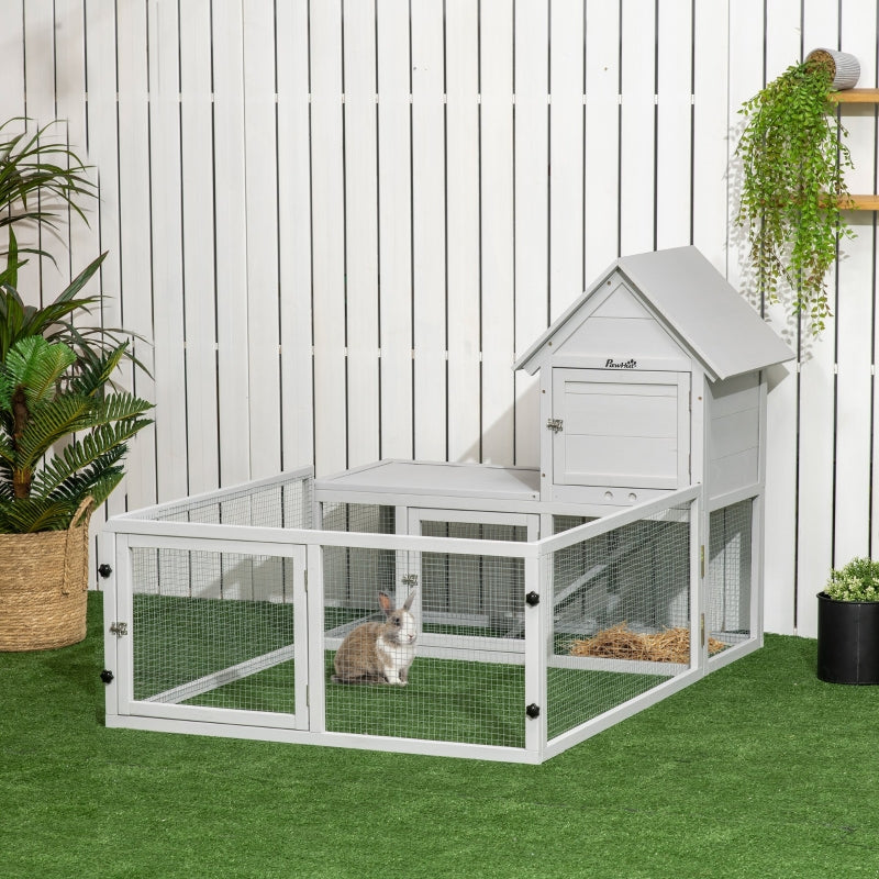 Light Grey Indoor Small Pet Cage with Slide-Out Tray