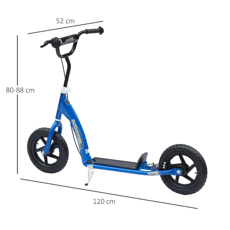 Blue Kids Stunt Scooter with 12" EVA Tyres & Rear Brake