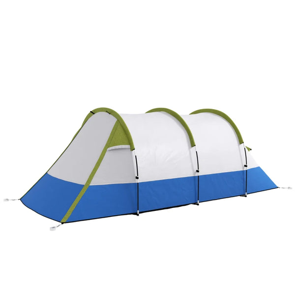 Green 3-Person 2-Room Tent with Porch and Accessories