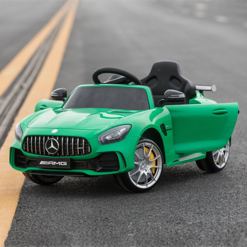 Green 12V Kids Electric Ride On Car with Remote Control & Music