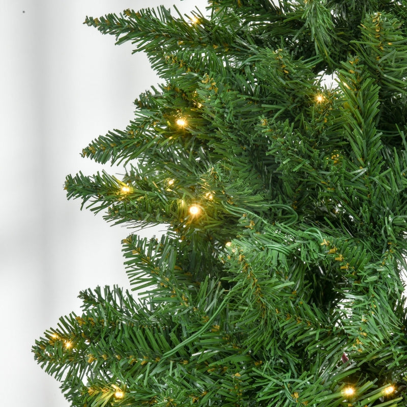 6FT Green Christmas Tree with Warm White LED Lights