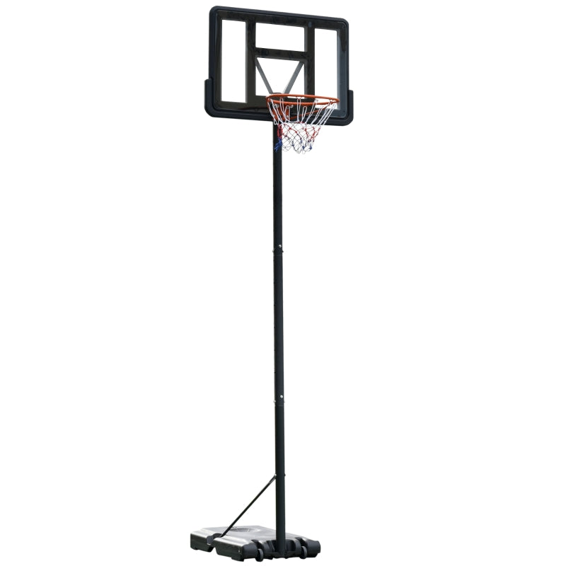 Adjustable Portable Basketball Hoop Stand - Black