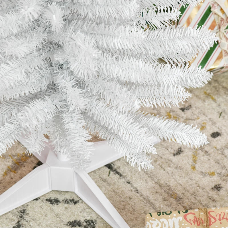 5ft White Pencil Slim Artificial Christmas Tree with Stand