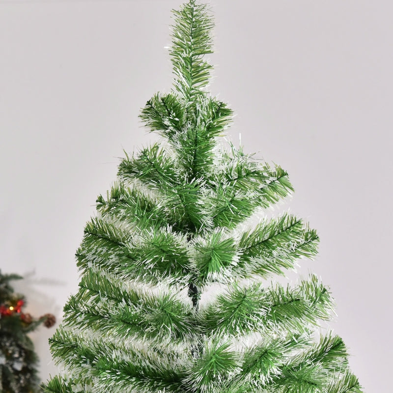 7FT Green Artificial Christmas Tree with Metal Stand