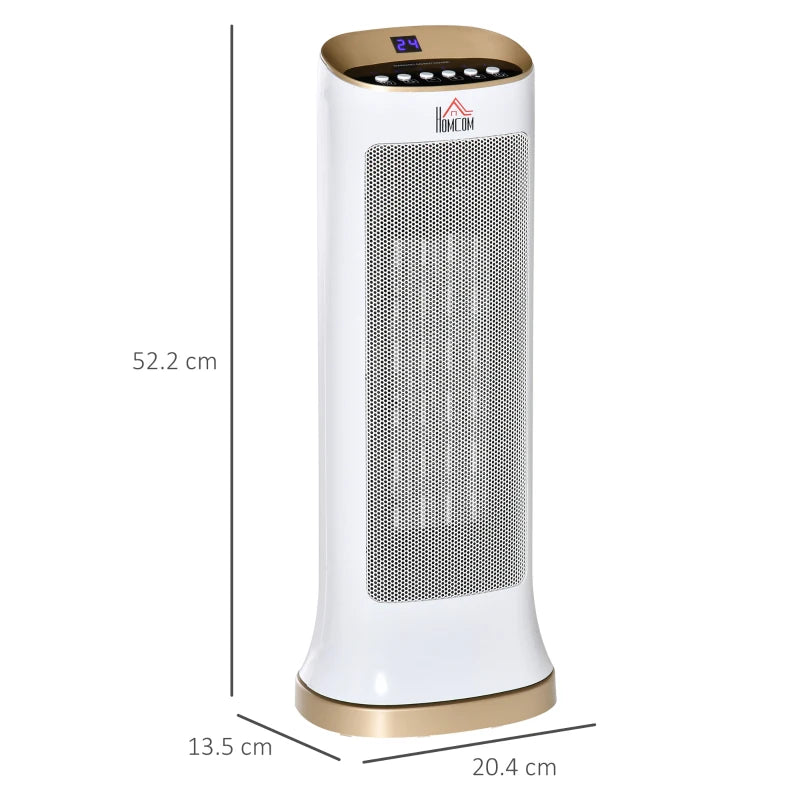 Black Ceramic Portable Electric Heater with Safety Features