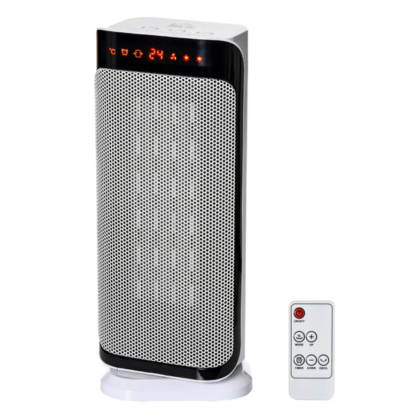 Black Ceramic Portable Electric Heater with Safety Features