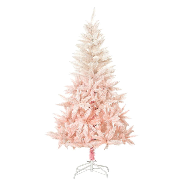 5FT Pink Artificial Christmas Tree with Metal Stand - Festive Holiday Home Decor