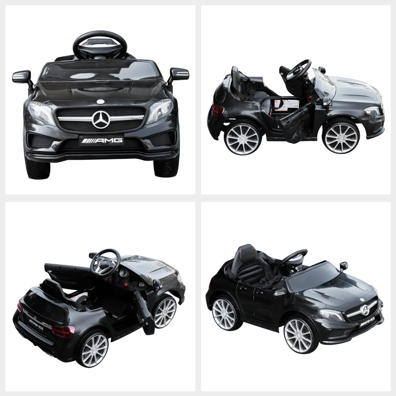 Black Mercedes Benz GLA 6V Kids Electric Ride On Car with Remote Control