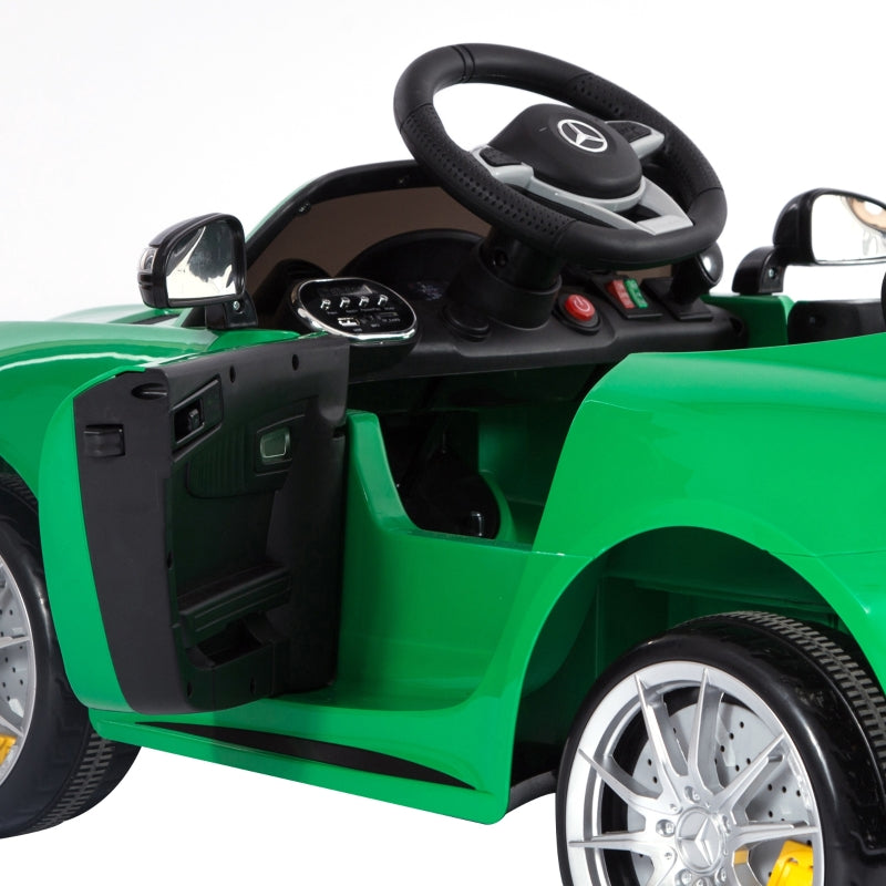 Green 12V Kids Electric Ride On Car with Remote Control & Music