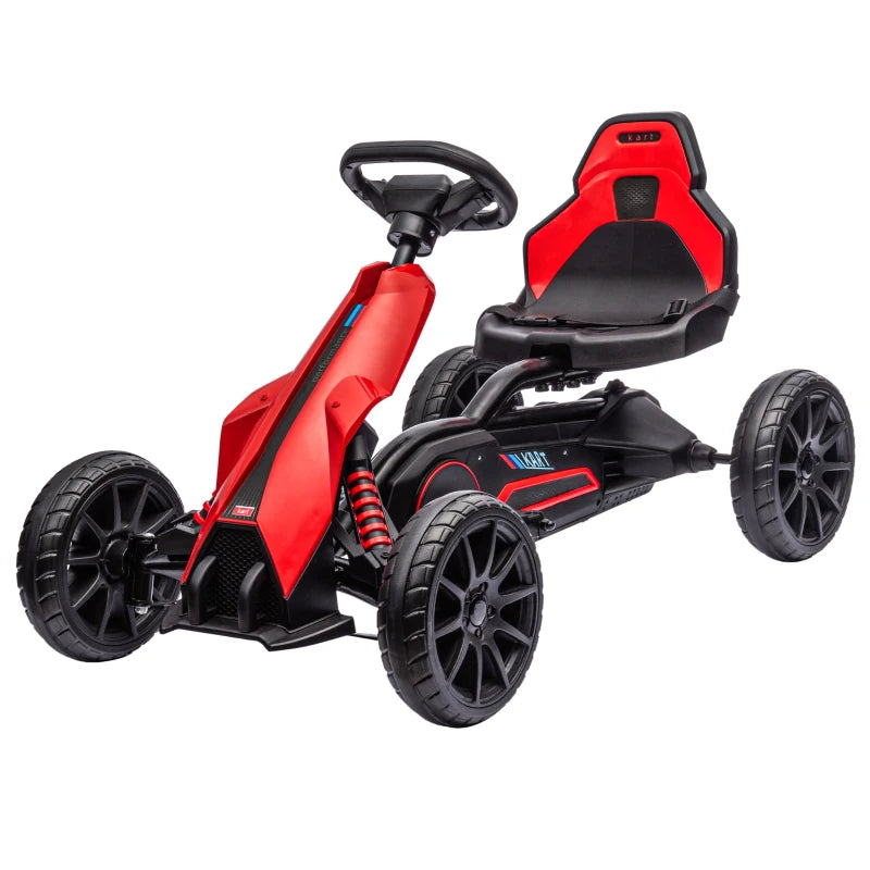 Red Kids Electric Go Kart with Rechargeable Battery - 2 Speeds