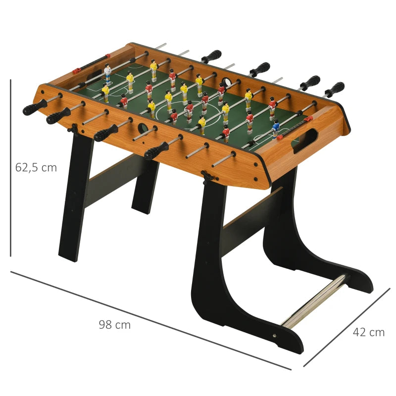 Mini Folding Foosball Table - Blue - Family Indoor Soccer Game