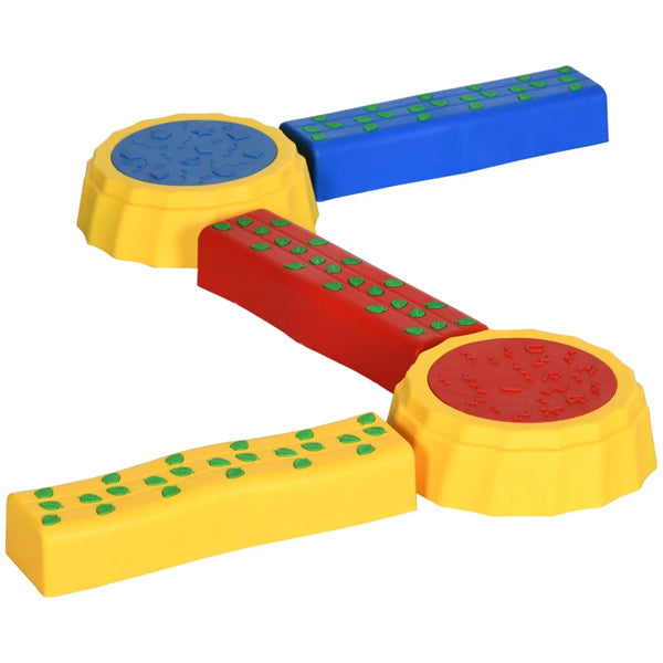 Kids Multicoloured Stepping Stones & Balance Bridge Set for Toddlers