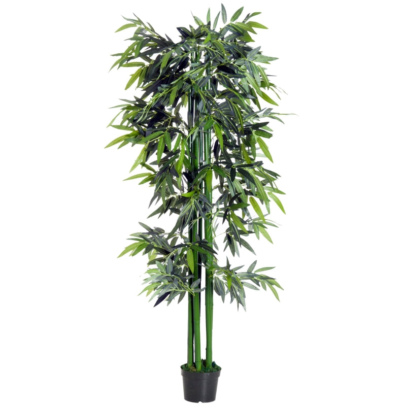 6ft Artificial Bamboo Tree Plant in Green for Home and Office Decor