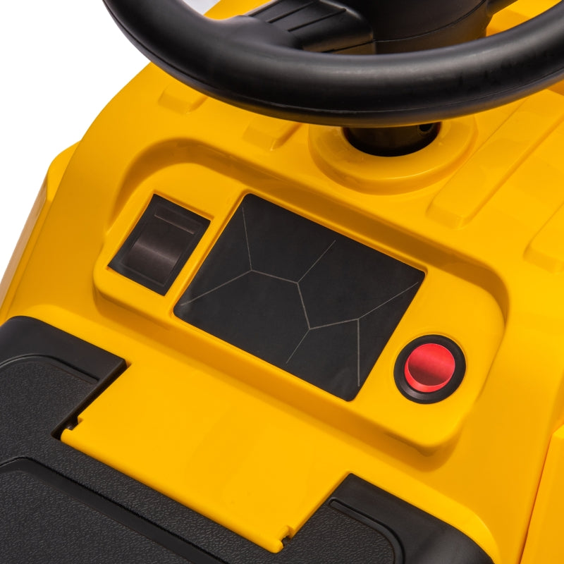 Yellow 3-in-1 Ride-On Construction Vehicle for Toddlers