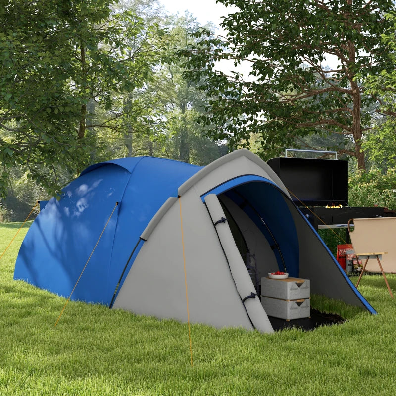 Blue/Grey 2-Person Dome Tent with Front Vestibule