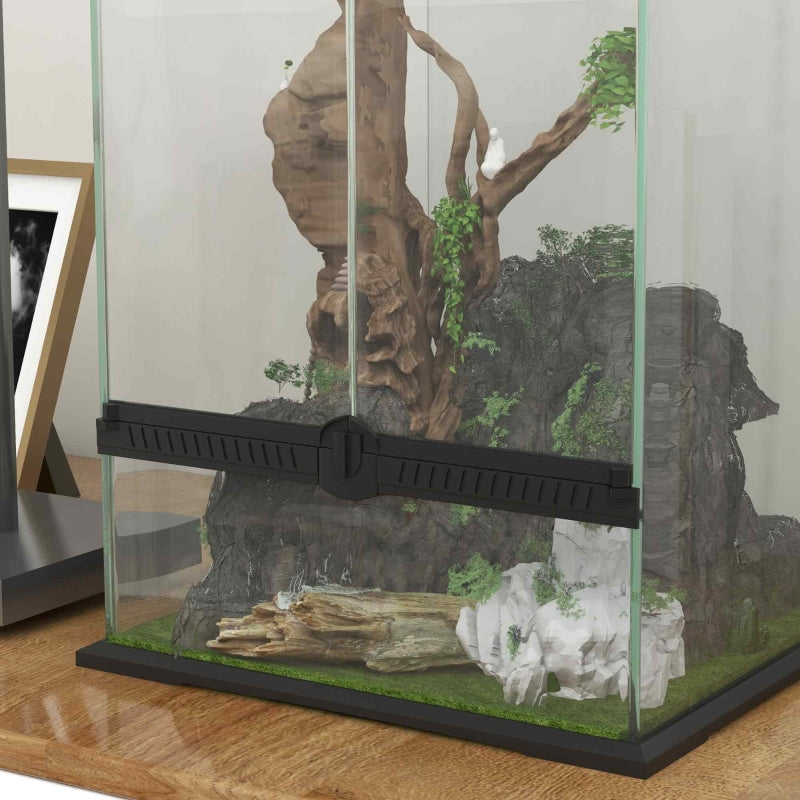 40L Reptile Vivarium with Anti-Escape Design and Ventilation - Ideal for Lizards, Frogs, Snakes, Turtles, Tortoises