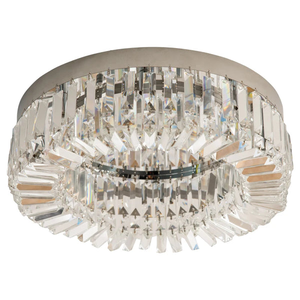 Silver Crystal Pendant Chandelier for Home Decor