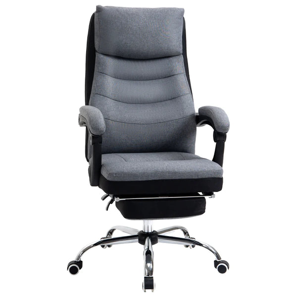 Grey Executive Office Chair with Reclining Feature