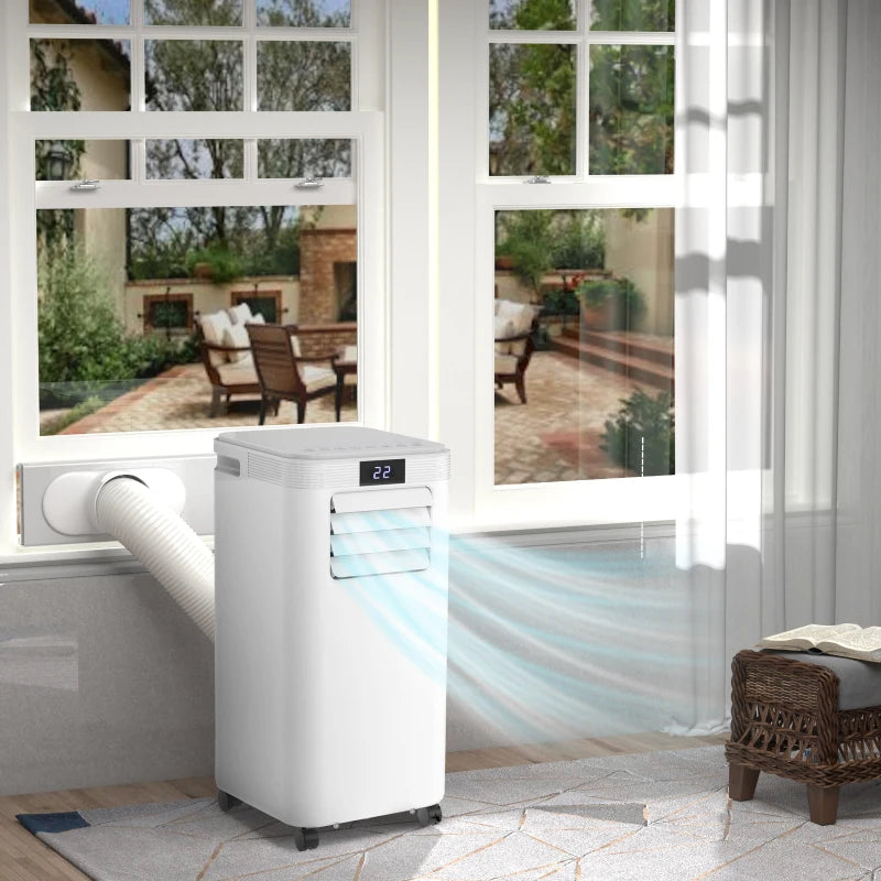 Portable 8000 BTU Air Conditioner - White, 3-in-1 AC Unit with Remote Control