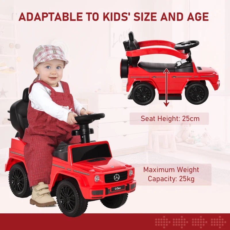 Red Toddler Ride-On Car Slider Walker