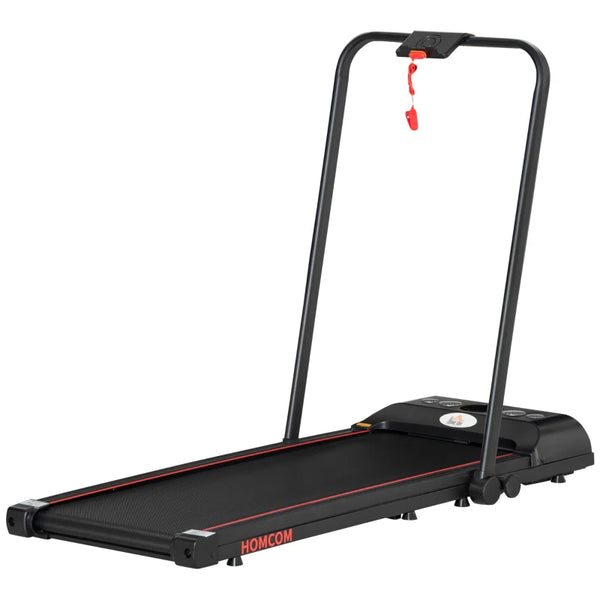 Compact Foldable Walking Treadmill with LED Display - Black