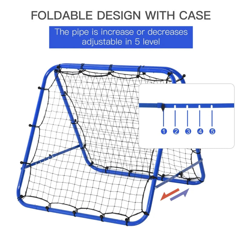 Adjustable Double-Sided Football Rebounder Net, Green