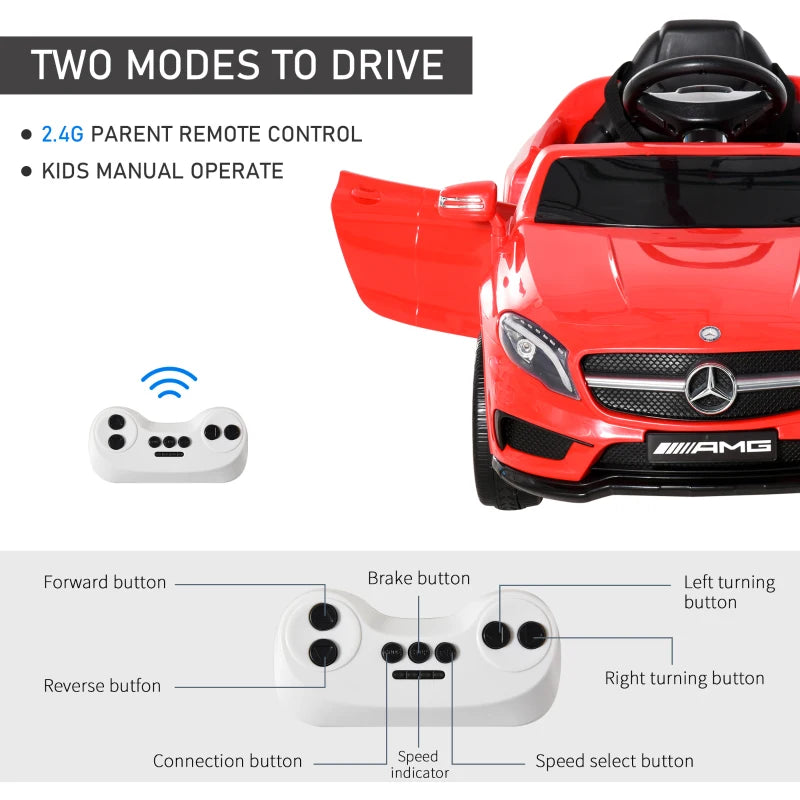 Mercedes-Benz Red Electric Car